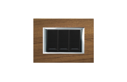 Mặt che màu Teak 3 module - HA4803LTK