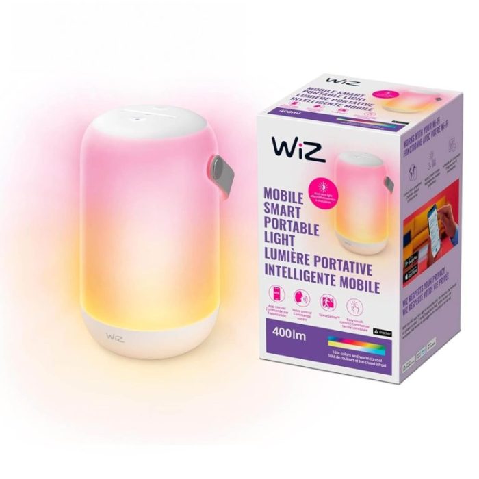 WiZ Mobile Portable Light, 16 triệu màu, tích hợp Pin