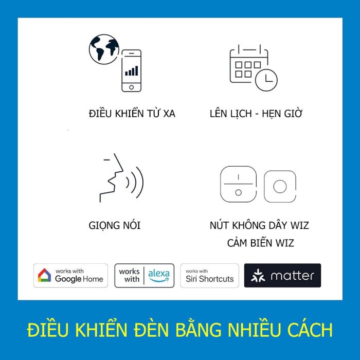Đèn âm trần Philips Wiz 16 triệu màu