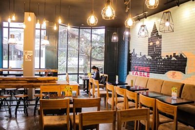 Đèn led bulb trang trí quán cà phê