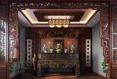 Sử dụng đèn led âm trần phòng thờ